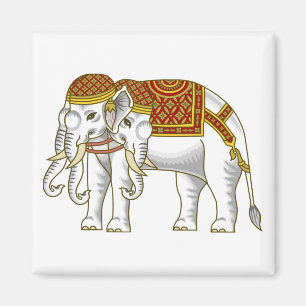 Íman Elefante branco tailandês de Erawan