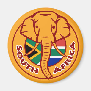 Íman Elefante da bandeira de África do Sul