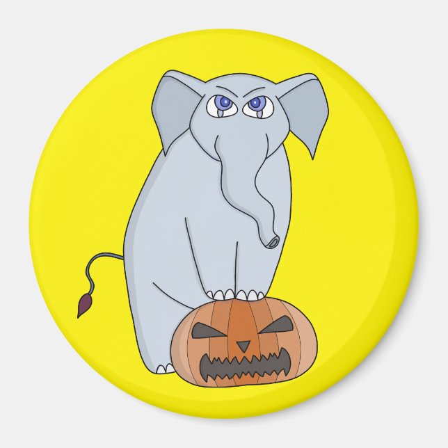 Íman Elefante de abóbora (Frente)