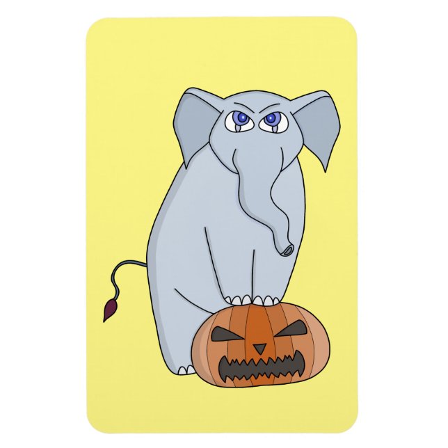 Íman Elefante de abóbora (Vertical)