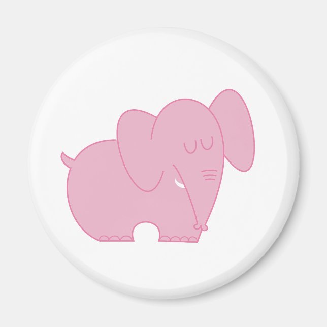 Íman Elefante Doce (Rosa) (Frente)