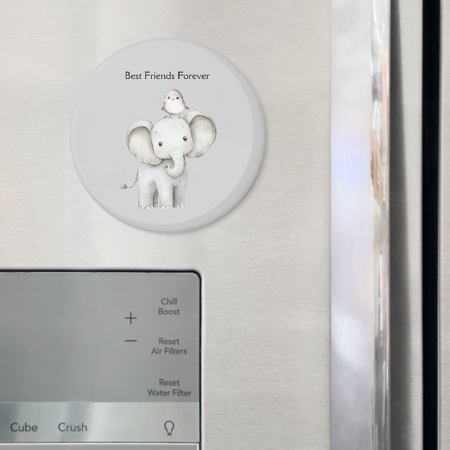 Íman Elefante e Pássaro Melhores Amigos (In Situ (Fridge))