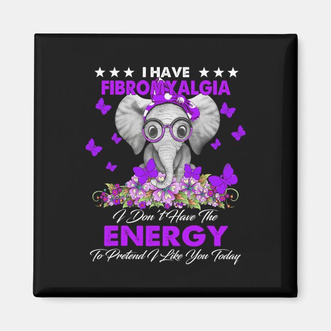 Íman Elefante Eu Tenho Presentes De Consciência Da Fibr (Frente)