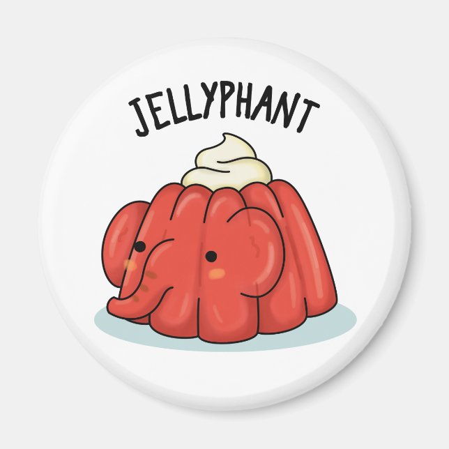 Íman Elefante Funny Elefante Jelly Pun (Frente)