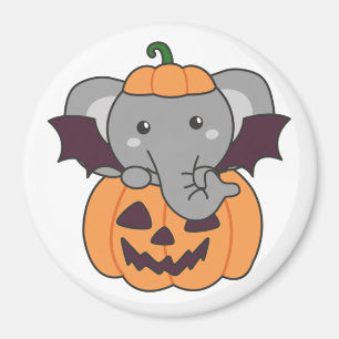 Íman Elefante Halloween Pumpkin Bat Costume