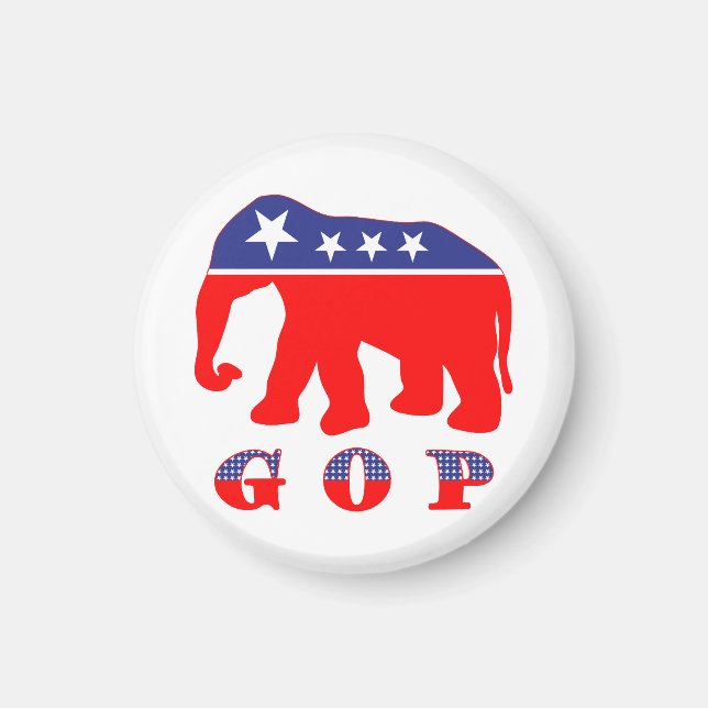 Íman Elefante modernizado do GOP (Frente)