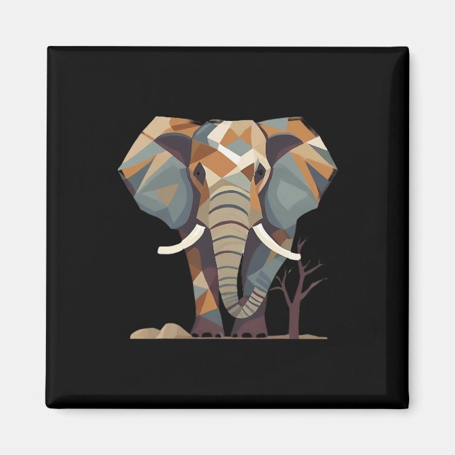 Íman Elefante: Na moda artística dos fãs elefantes salv (Frente)