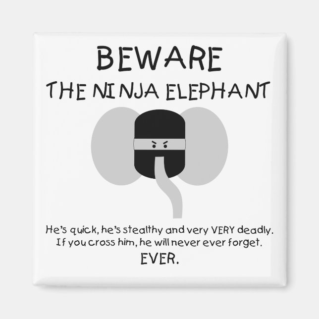 Íman Elefante Ninja (Frente)