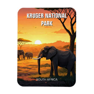 Íman Elefante no Parque Nacional de Kruger na África do