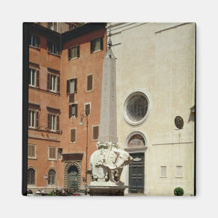 Íman Elefante que carrega um Obelisk egípcio, 1667