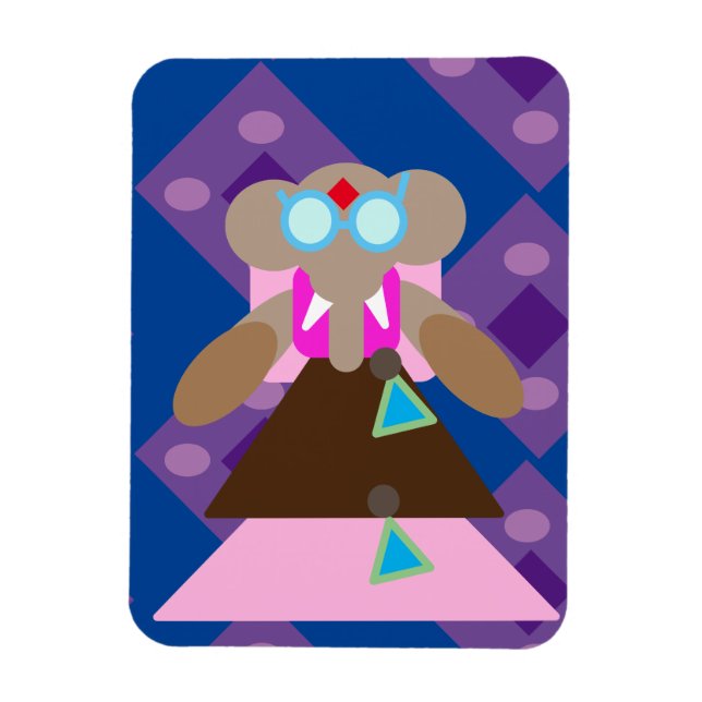 Íman elefante-rainha Magneta de Foto Flexível (Vertical)