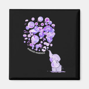 Íman Elefante Soprando Roxo-Roxo Sobredosagem