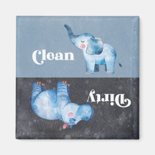 Íman Elefante sujo limpo da casa do escritório dos