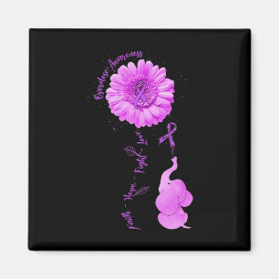Íman Elefante Sunflower Faith Esperança Luta Contra Sob