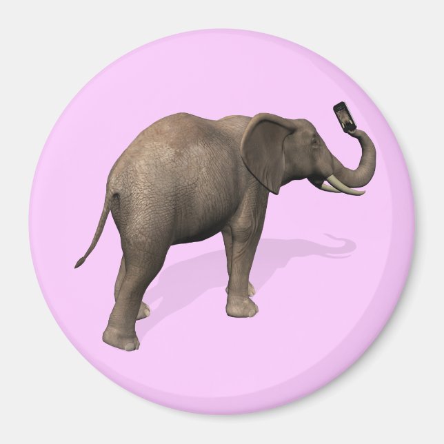 Íman Elefante Tomando Uma Selfie (Frente)