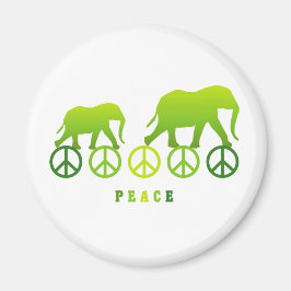 Íman Elefantes Caminhando em Paz
