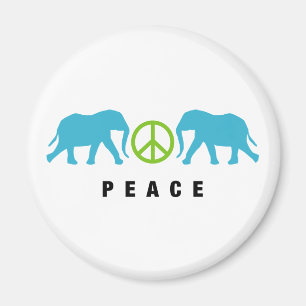 Íman Elefantes com paz