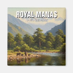 Íman Elefantes no Parque Nacional Royal Manas