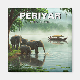 Íman Elefantes no Periyar National Park India Viagem