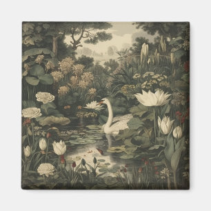 Íman Elegância Botânica - Cisne na Floresta