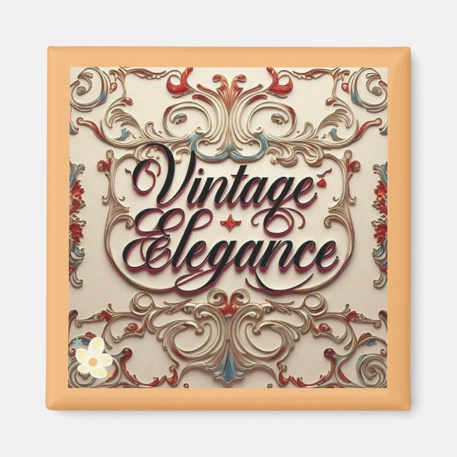 Íman "Elegância Reimaginada" (Frente)