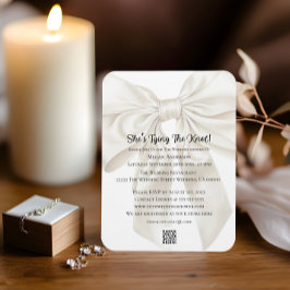 Íman Elegant and Simple Bow Theme Wedding Shower