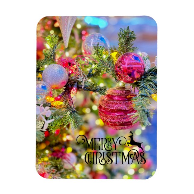 Íman Elegant Decorated Christmas Tree Holiday (Vertical)