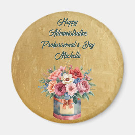 Íman Elegant Gold Administrative Professionals Day