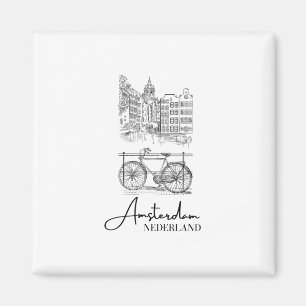 Íman Elegante Amsterdã Países Baixos Nederland Holanda