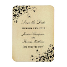 Elegante Antique Swirls Casando Salve A Data