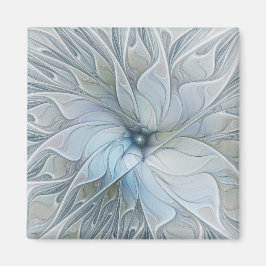 Íman Elegante Beleza Arte Fractal Abstrata Moderna Flor