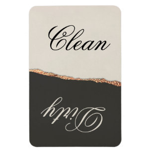 Íman Elegante Black Dourado & Cream Clean/Dsuy Dishwash