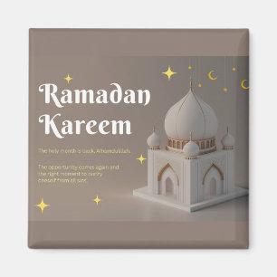 Íman Elegante Caligrafia Árabe Desejos de Ramadan