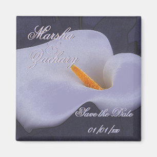 Íman Elegante Calla Lily "Save the Date" Magnets 2