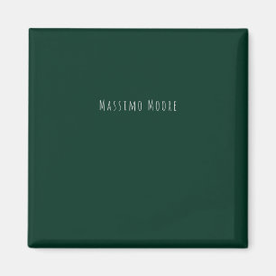 Íman Elegante Casual Simples Verde Escuro Próprio Nome