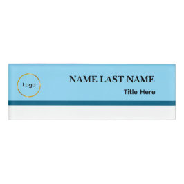 Íman Elegante com Logotipo Personalizado em Azul P