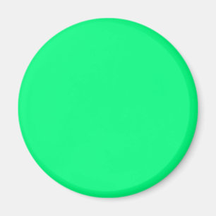 Íman Elegante Cor Verde Neon Sólido Minimalista