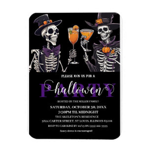 Íman Elegante Crânio Floral Adulto Festa de Halloween C
