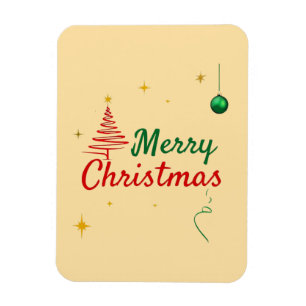 Íman Elegante Design de Natal Feliz