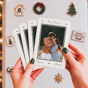 Íman Elegante Editorial Recém-Casados Feliz Natal Foto