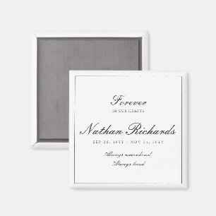Íman Elegante Memorial de Roteiro Para Sempre em Nossos