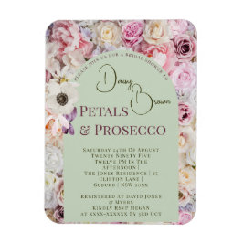 Íman Elegante Mint Green Floral Arch Summer Showe