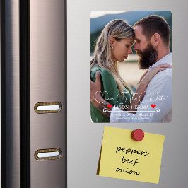 Íman Elegante Modern Salva O Modelo De Foto De Data