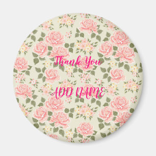 Íman Elegante Moderna Vintage Trendy Floral