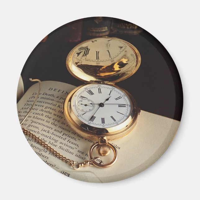 Íman Elegante Monitorização do Ouro Antigo Na moda (Frente)
