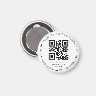 Íman elegante obrigado simples seu código qr de negócio