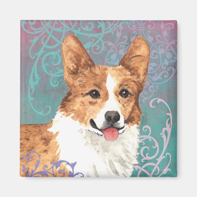 Íman Elegante Pembroke Welsh Corgi (Frente)