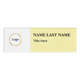 Íman Elegante Pó Azul Branco com Logotipo Personal