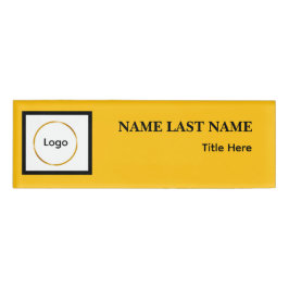 Íman Elegante Pó Azul Branco com Logotipo Personal