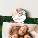 Íman Elegante Poinsettia Merry Christmas Watercolor<br><div class="desc">🧲 Adorne sua geladeira, conselhos magnéticos, e muito mais com a beleza dos meus ímãs. Estes magnatas encantadores trazem um toque de elegância e festividade aos seus espaços do dia a dia. __________________________ ***este design faz parte de uma coleção de feriados de natal*** Entra num mundo de charme de férias...</div>
